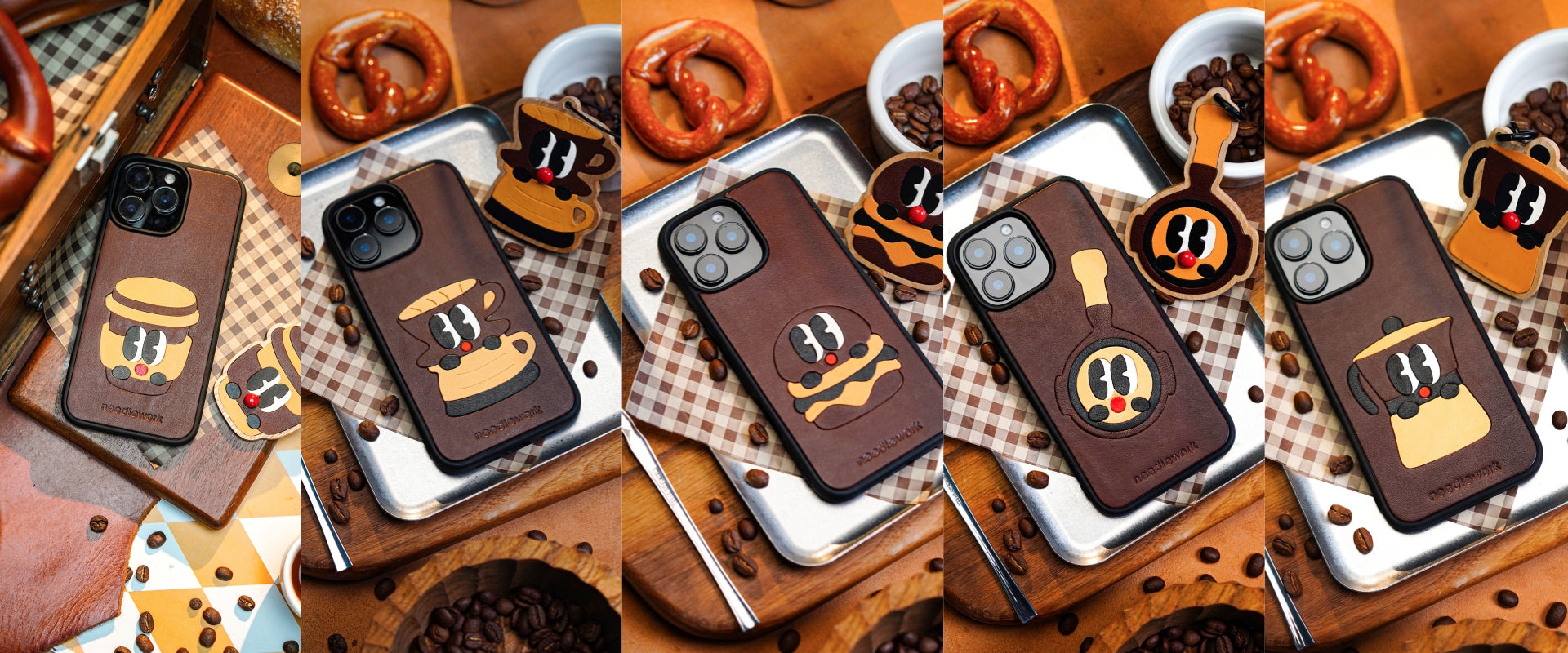 Handcrafted Coffee-Themed Leather Phone Cases – Where Passion Meets Style