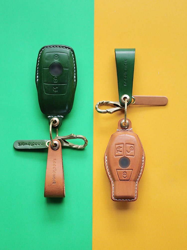 NEEDLEWORK Leather Car Key Cases for Mercedes-Benz Maybach