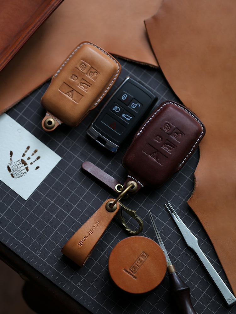 NEEDLEWORK Leather Car Key Cases for LAND ROVER Car