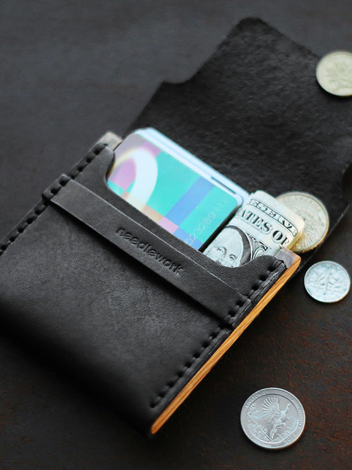 NEEDLEWORK Retro Leather Cigarette cases multifunctional storage bag