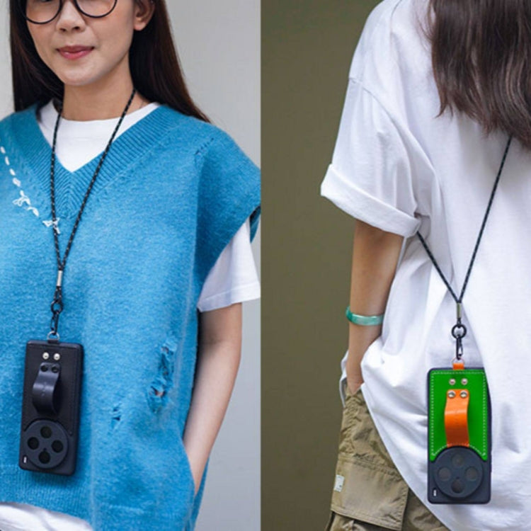 NEEDLEWORK Leather hanging neck strap phone case for vivo X200/X300/Pro