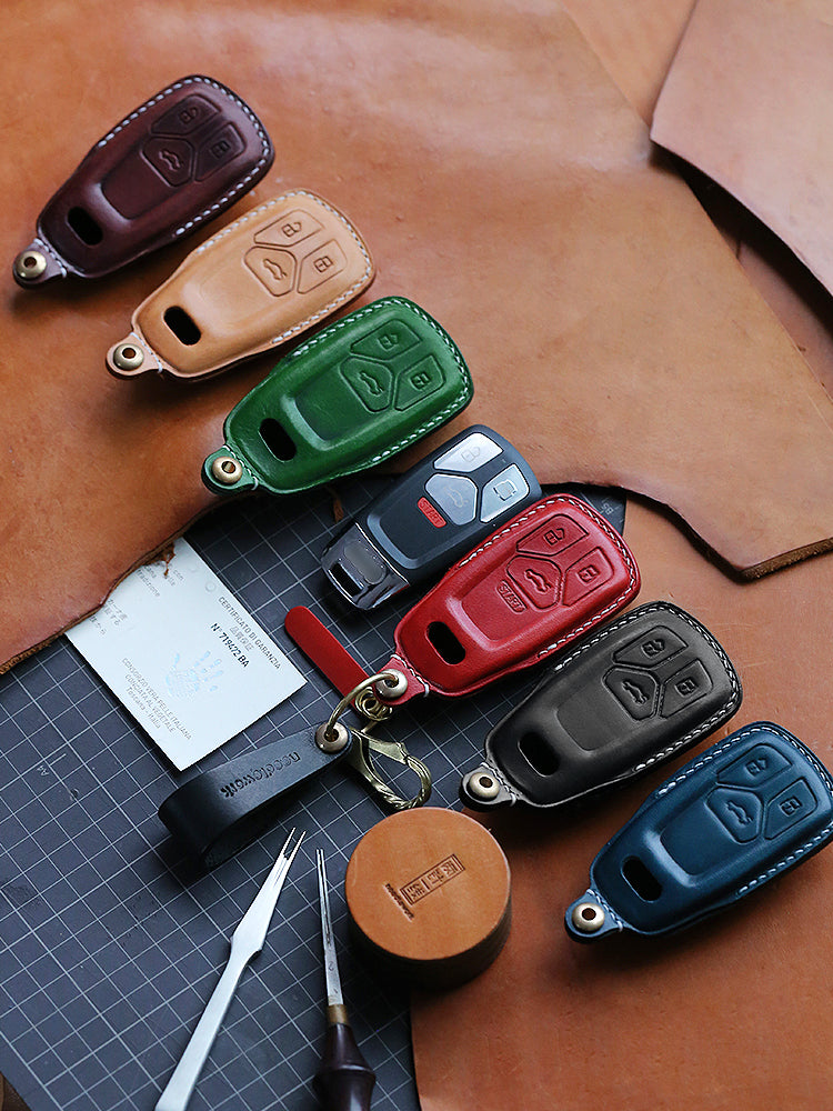 NEEDLEWORK Leather Car Key Cases for Audi Q2L/A2L/A4L/A5/Q5L/A6L Car