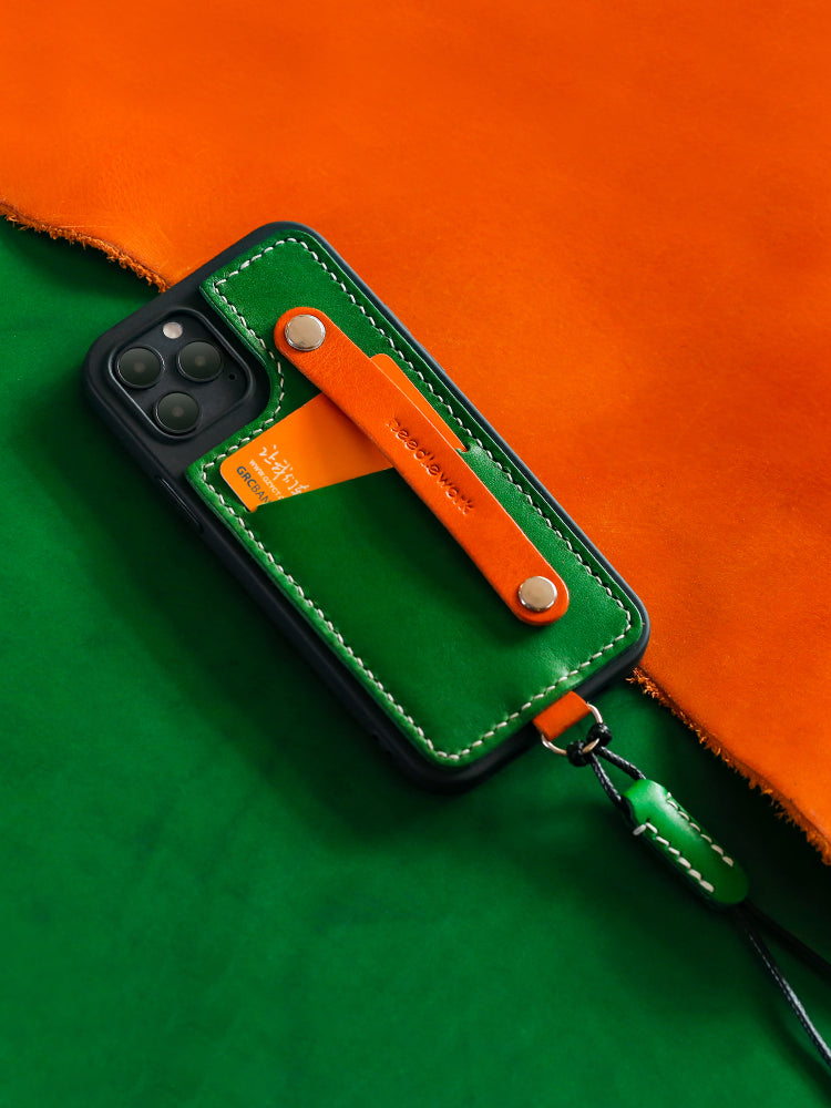 NEEDLEWORK Leather card holder phone case for iPhone 11-16
