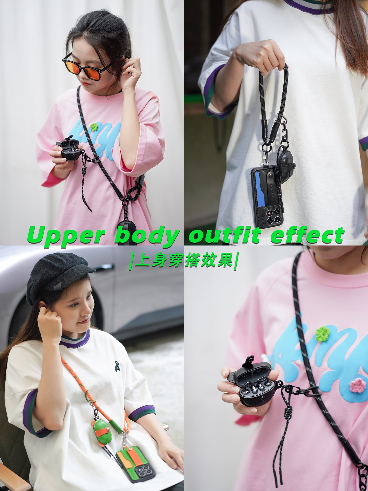 NEEDLEWORK Handcrafted Leather Freebuds pro/ Freeclip Earphone Cases Mickey Mouse Cartoon Style