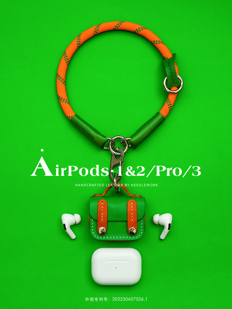 NEEDLEWORK Leather AirPods Cases British Postman Style