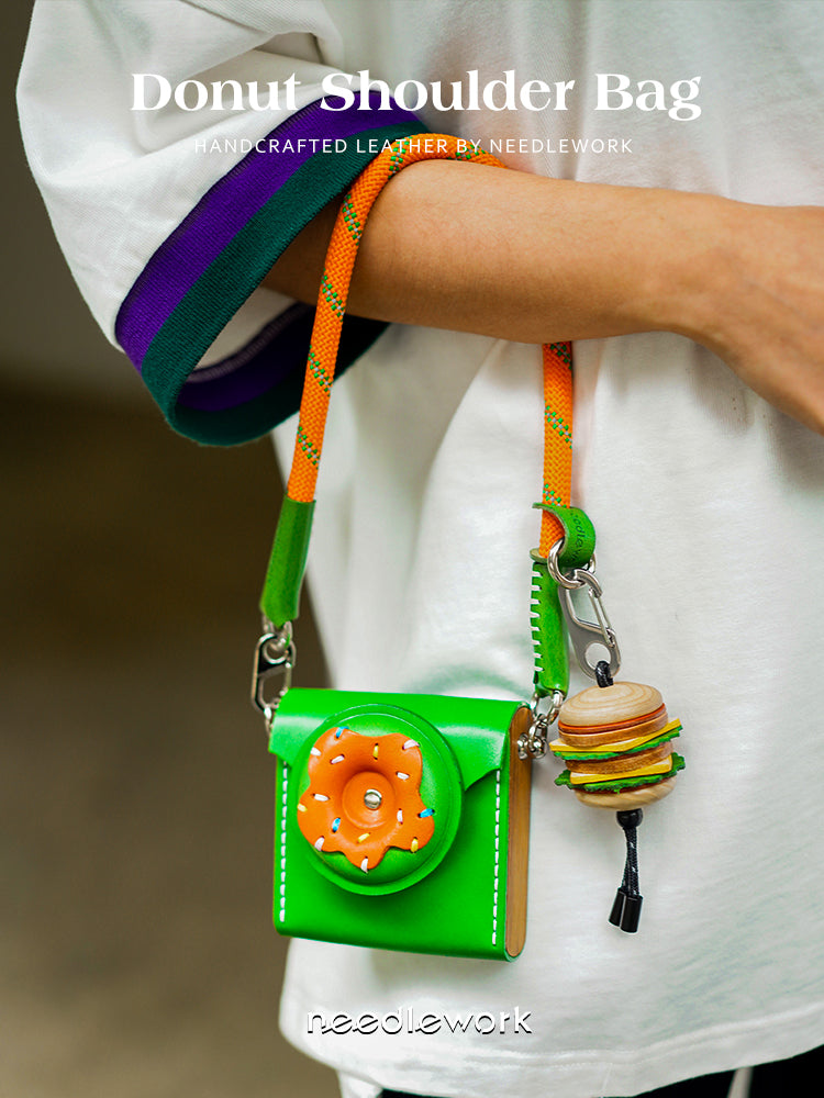 NEEDLEWORK Leather Donut phone bag for all phone models