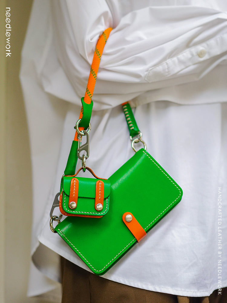 NEEDLEWORK Handcrafted Leather Galaxy Z Fold 5/Fold 6/Fold 7 Flip Cover Wallet Phone Case