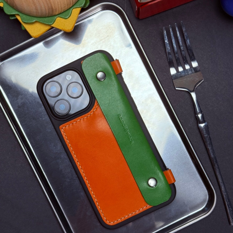 NEEDLEWORK Leather Purse Phone Case for iPhone 11-16 with Strap