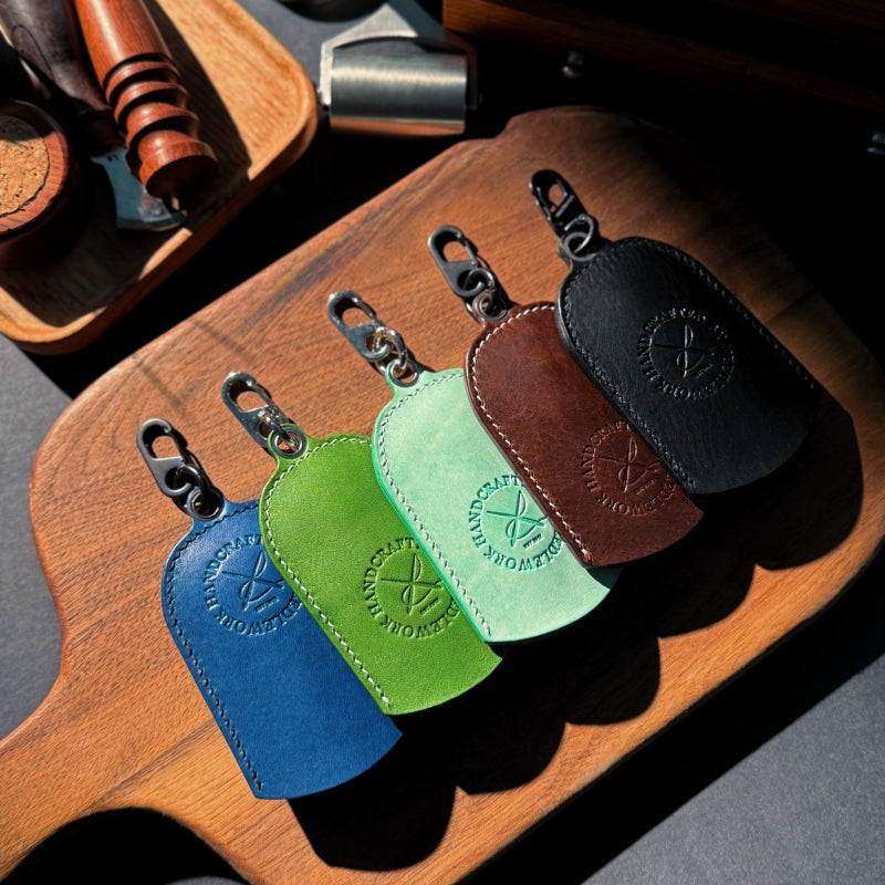 NEEDLEWORK Handcrafted Leather Keychain Universal fit Car Key Cover