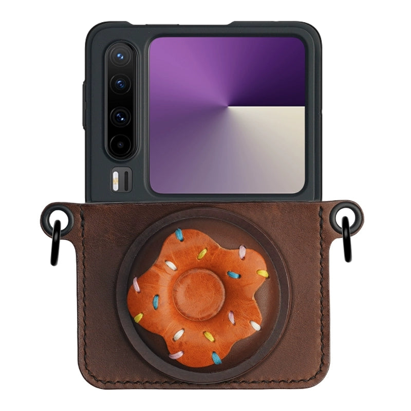 NEEDLEWORK handcrafted leather phone case for Samsung Galaxy Z Flip 6/Flip 7