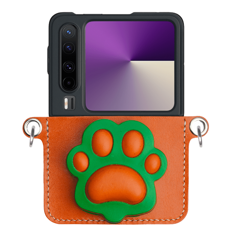 NEEDLEWORK handcrafted leather phone case for Samsung Galaxy Z Flip 6/Flip 7