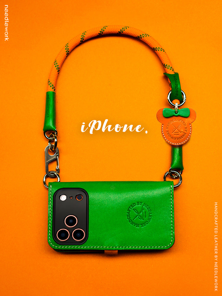 NEEDLEWORK Leather Flip cover wallet phone case for iPhone 11-17