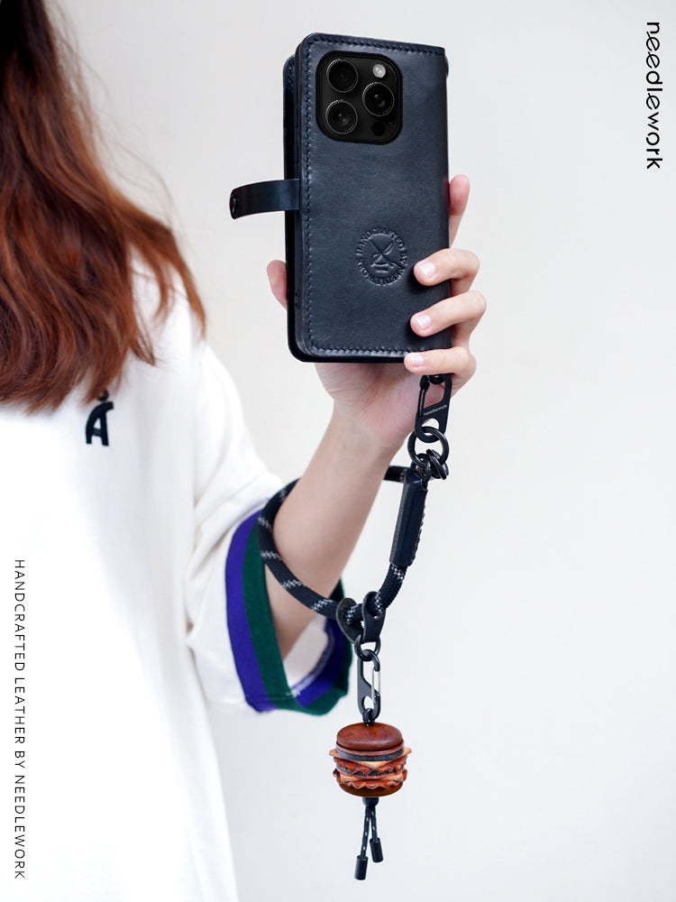 NEEDLEWORK Leather Flip cover wallet phone case for iPhone 11-17