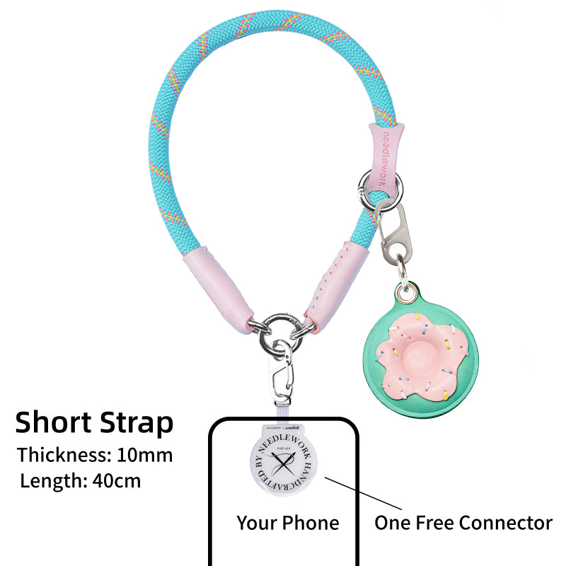 NEEDLEWORK Handcrafted creative cute donuts pendant