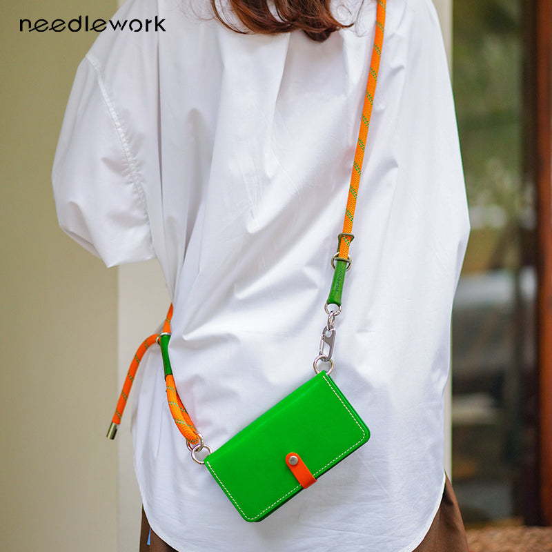 NEEDLEWORK Handcrafted Leather Galaxy Z Fold 5/Fold 6/Fold 7 Flip Cover Wallet Phone Case