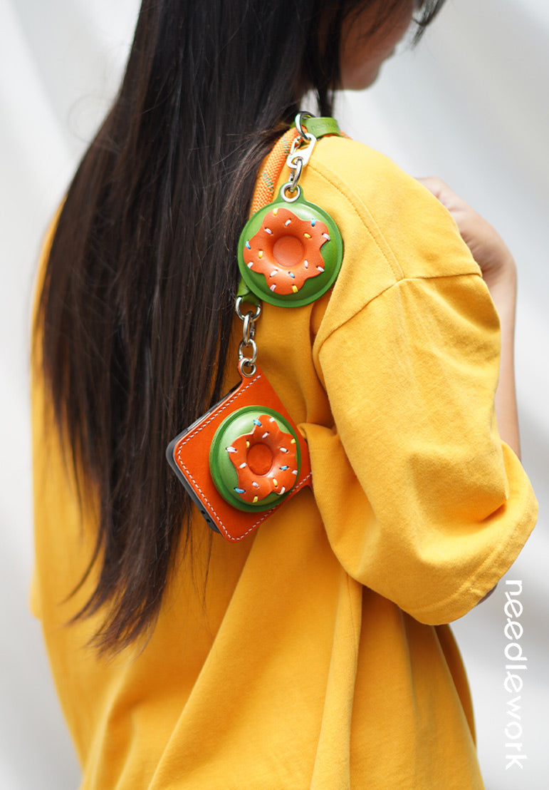 NEEDLEWORK Handcrafted creative cute donuts pendant