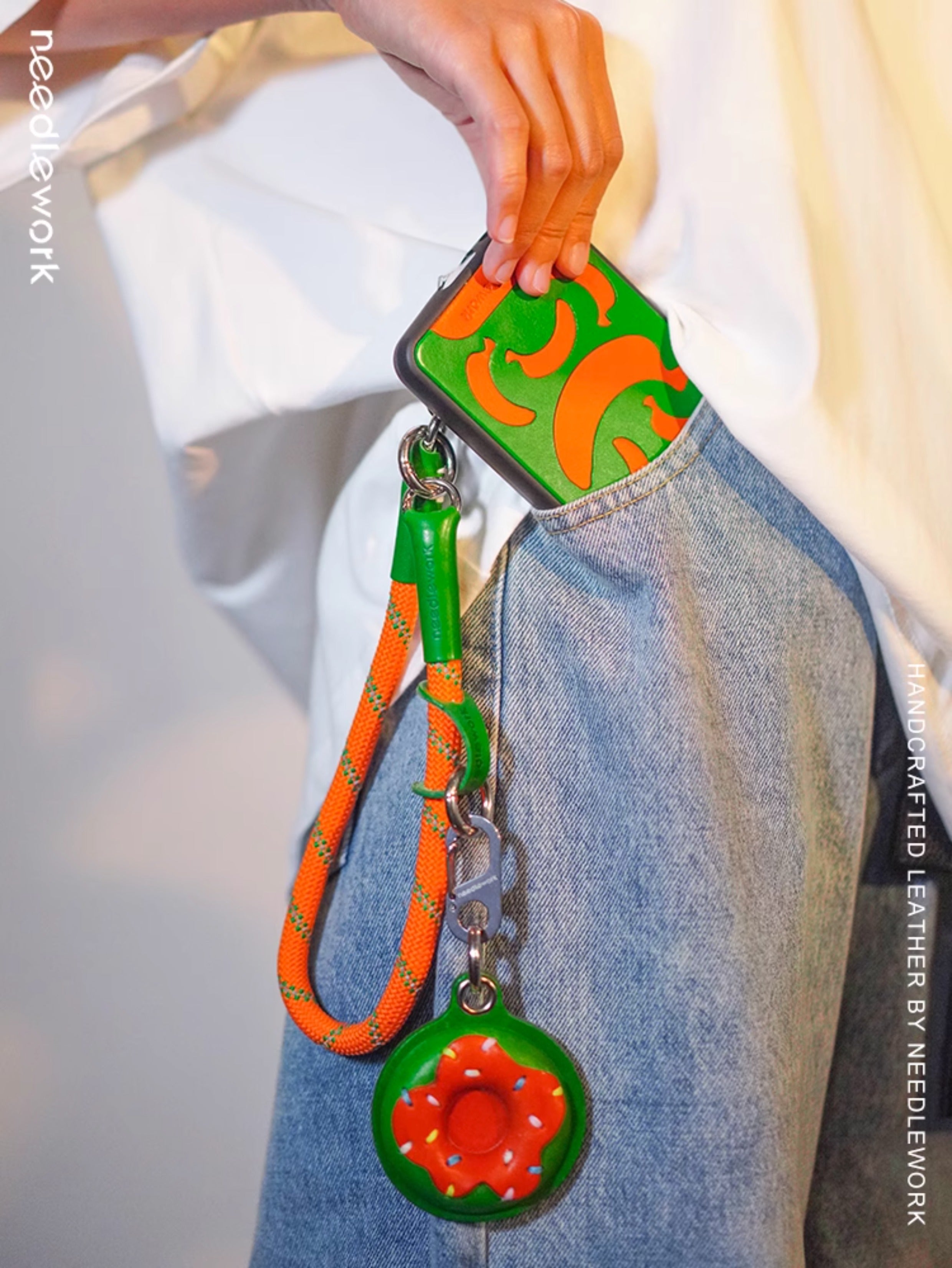 NEEDLEWORK Handcrafted creative cute donuts pendant