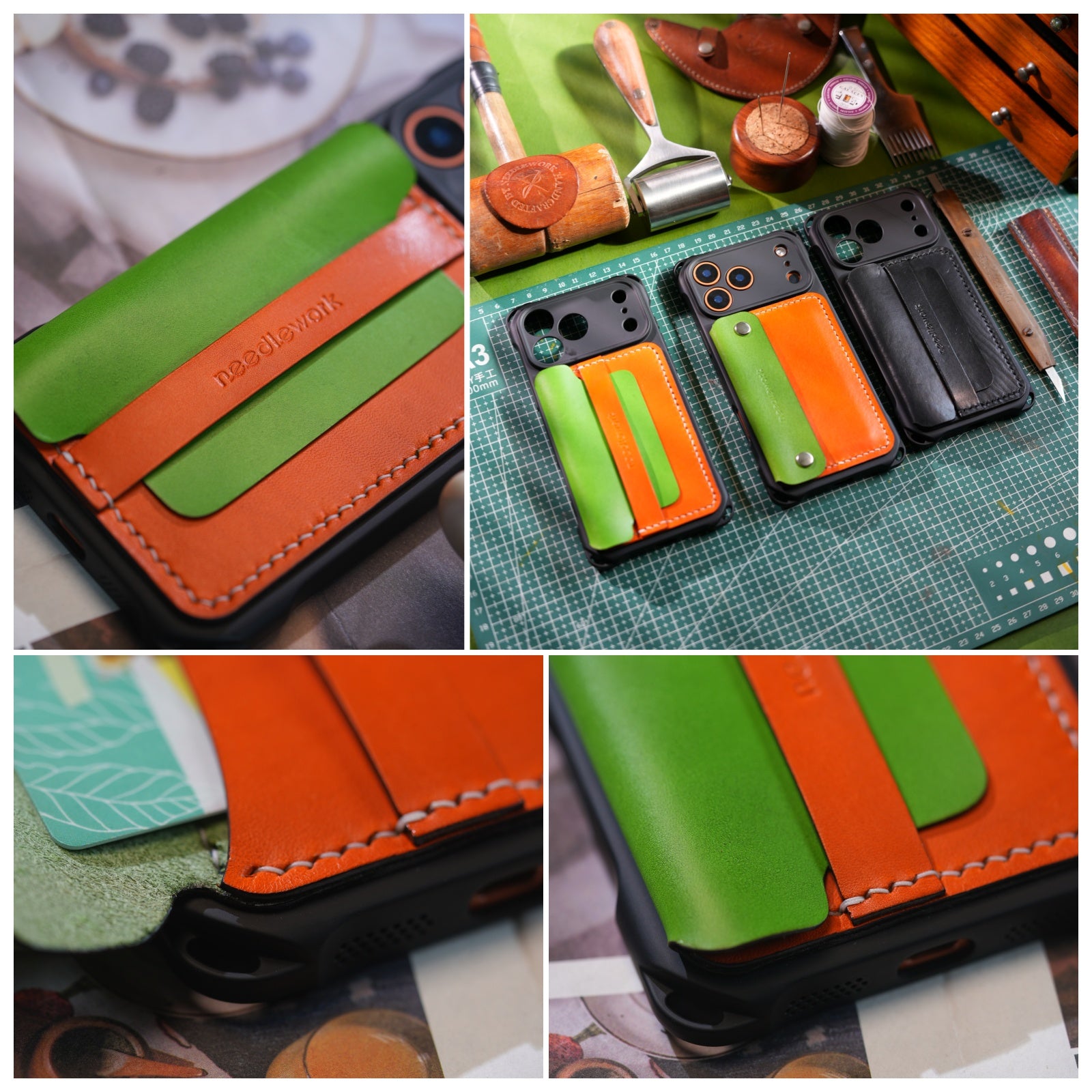 New Arrivals! Needlework iPhone 17 Series Classic Flip cover Wallet/Purse Crossbody phone case