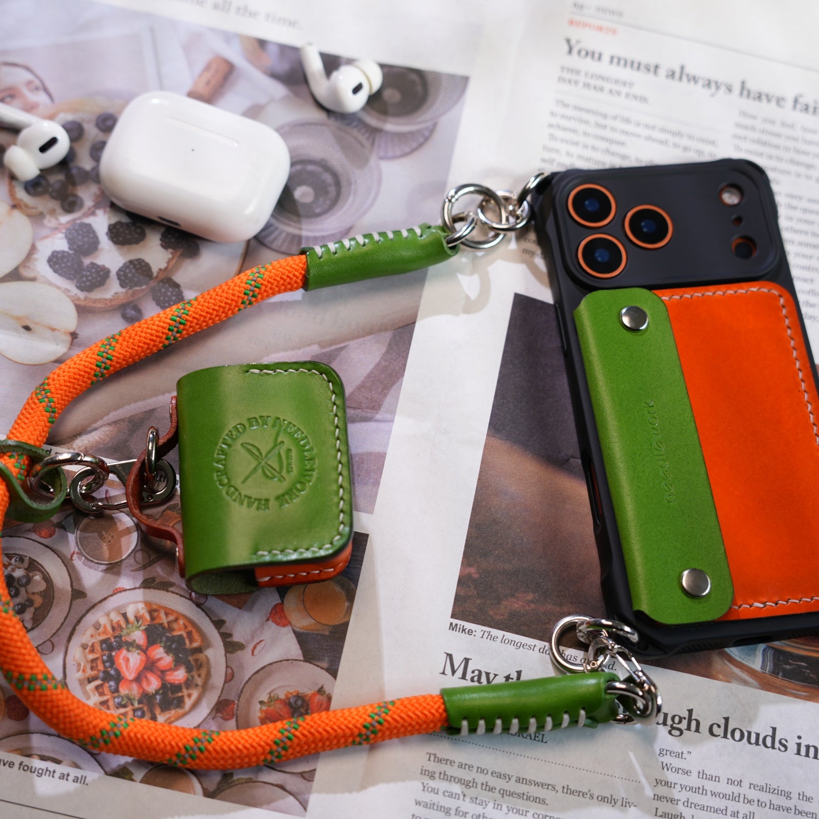 New Arrivals! Needlework iPhone 17 Series Wallet/Purse Crossbody phone case