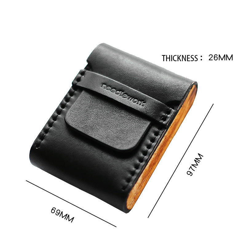 NEEDLEWORK Retro Leather Cigarette cases multifunctional storage bag