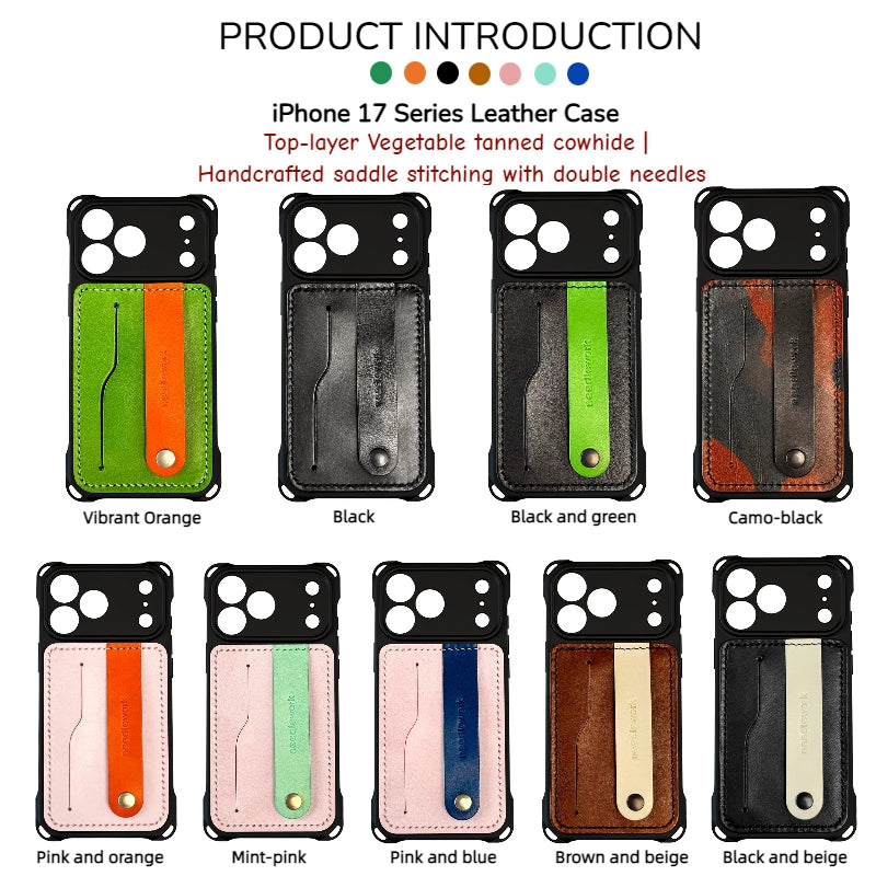 New Arrivals! Needlework iPhone 17 Series card holder phone case