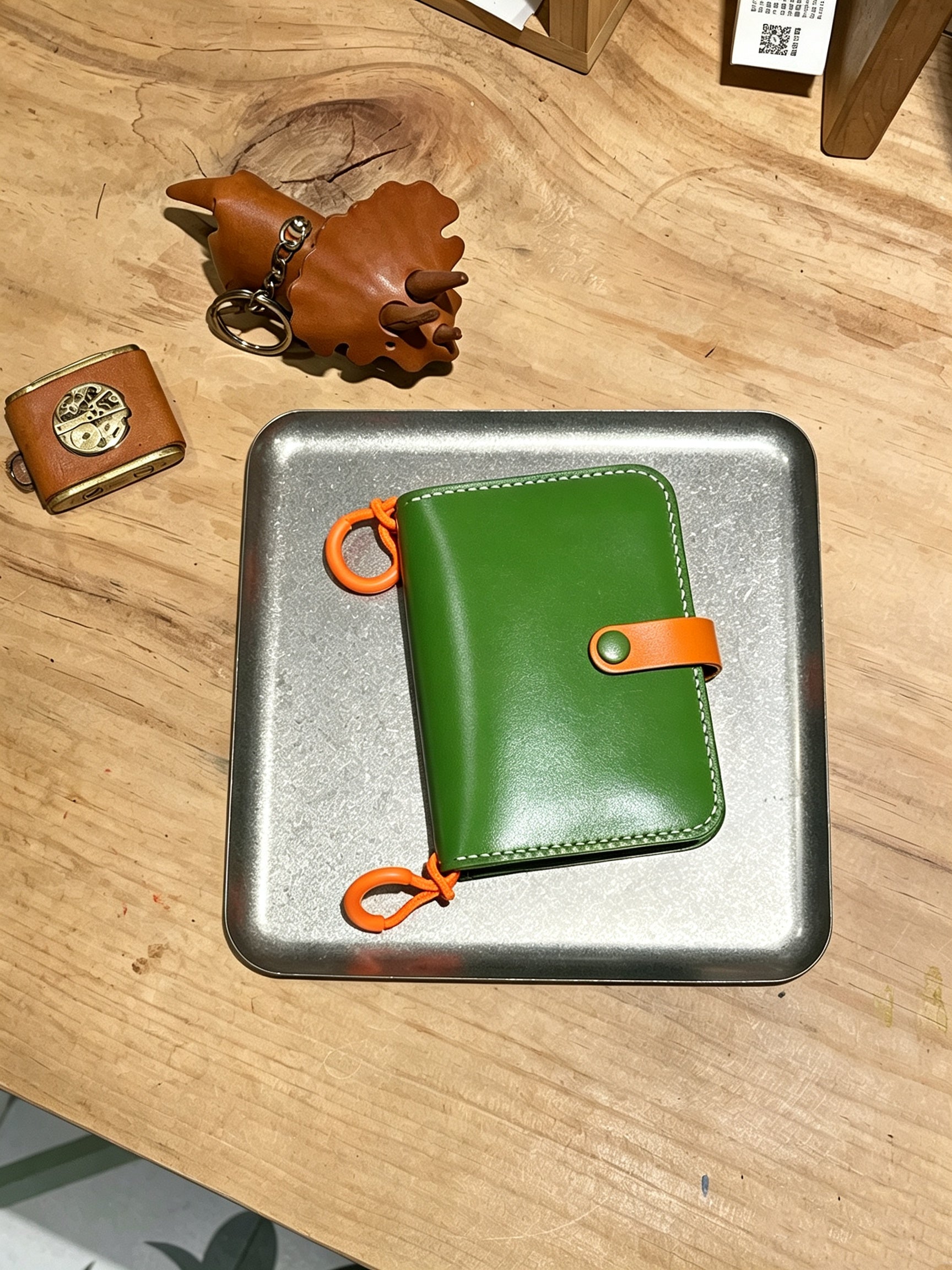 Hand-Stitched Italian Leather Crossbody Wallet for iPhone 18 fold ultra