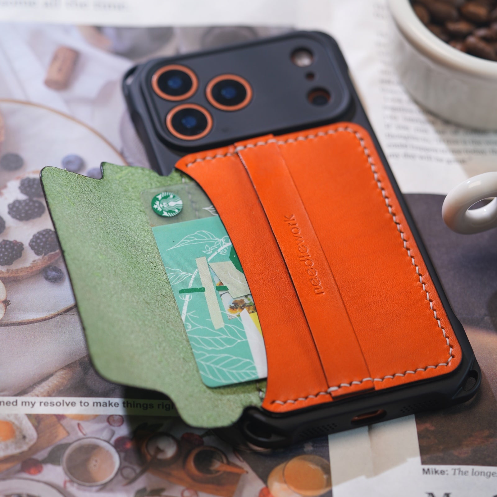 New Arrivals! Needlework iPhone 17 Series Classic Flip cover Wallet/Purse Crossbody phone case