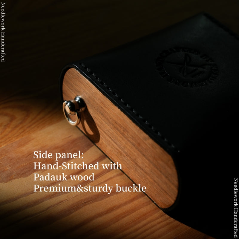 NEEDLEWORK Classic retro creative Leather multifunctional storage bag