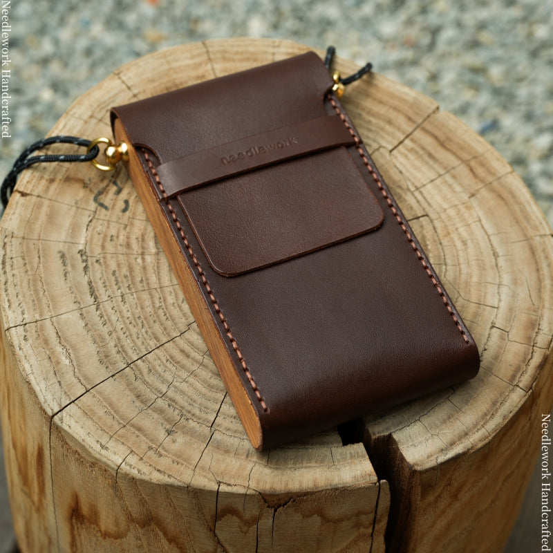 NEEDLEWORK Minimalist style Leather phone bag multifunctional storage bag