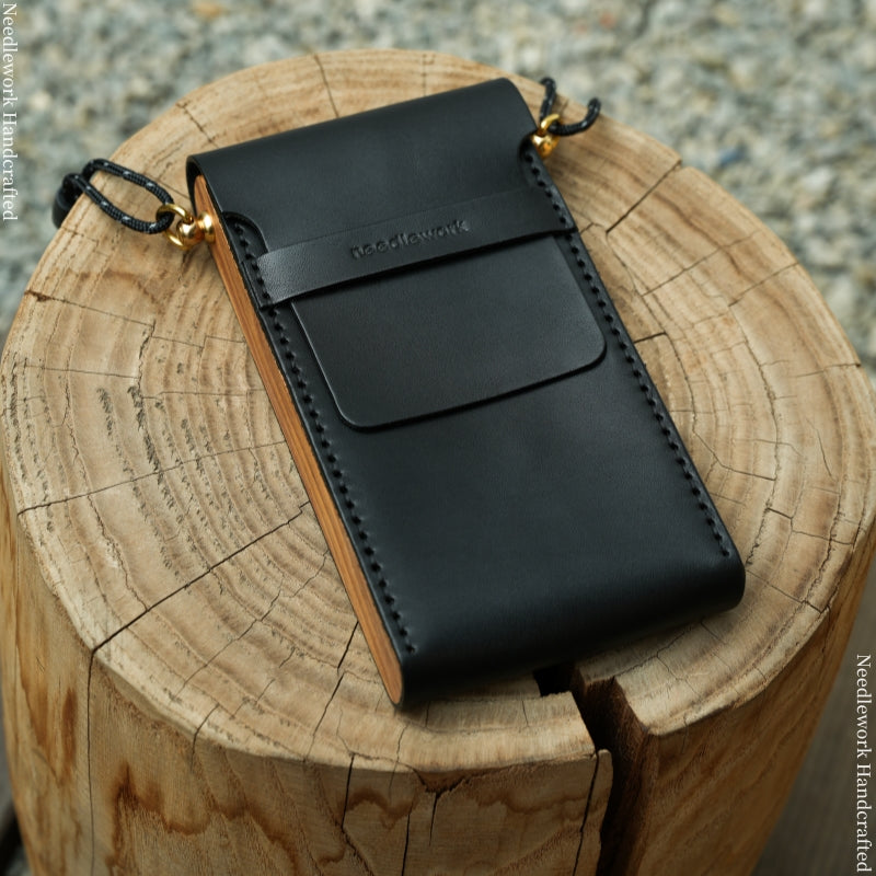 NEEDLEWORK Minimalist style Leather phone bag multifunctional storage bag