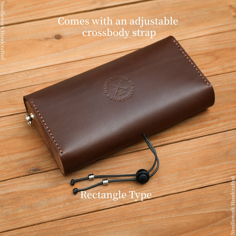 NEEDLEWORK Classic retro creative Leather multifunctional storage bag