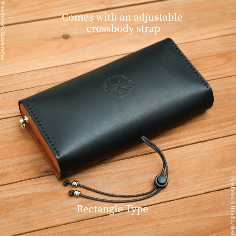 NEEDLEWORK Classic retro creative Leather multifunctional storage bag