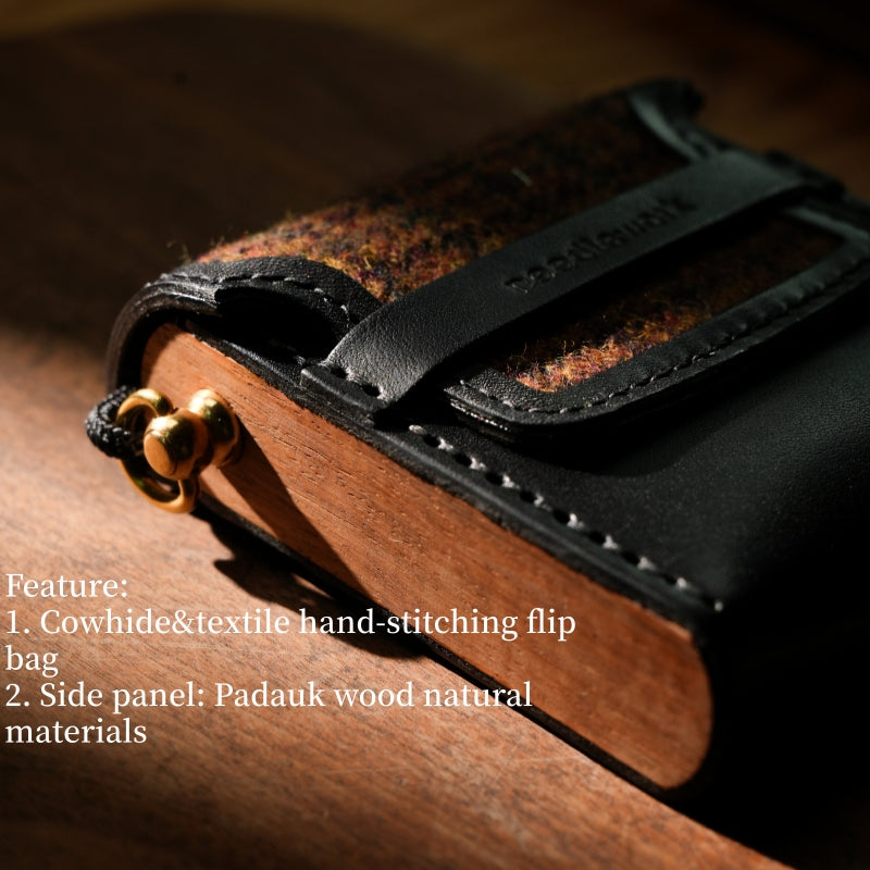 NEEDLEWORK Leather vintage phone bag multifunctional storage bag