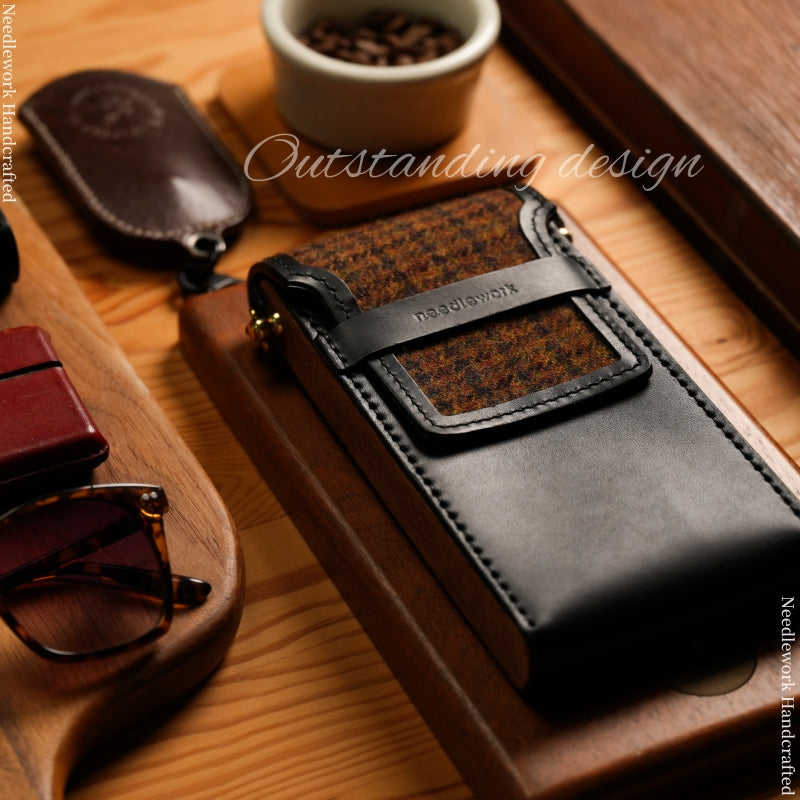 NEEDLEWORK Leather vintage phone bag multifunctional storage bag