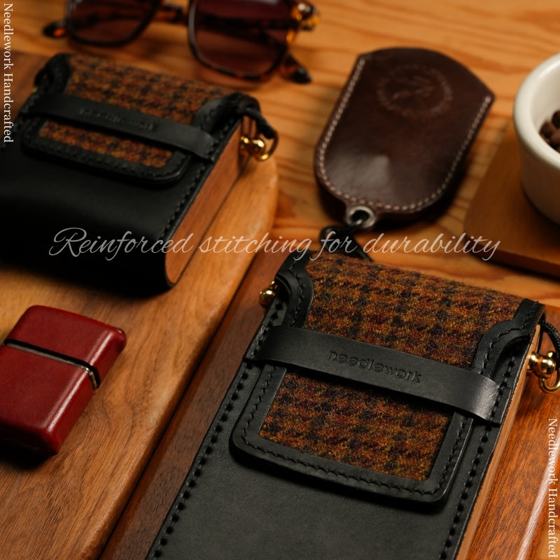 NEEDLEWORK Leather vintage phone bag multifunctional storage bag