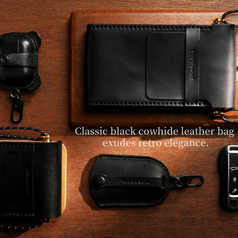NEEDLEWORK Minimalist style Leather phone bag multifunctional storage bag