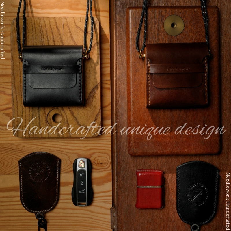 NEEDLEWORK Minimalist style Leather phone bag multifunctional storage bag