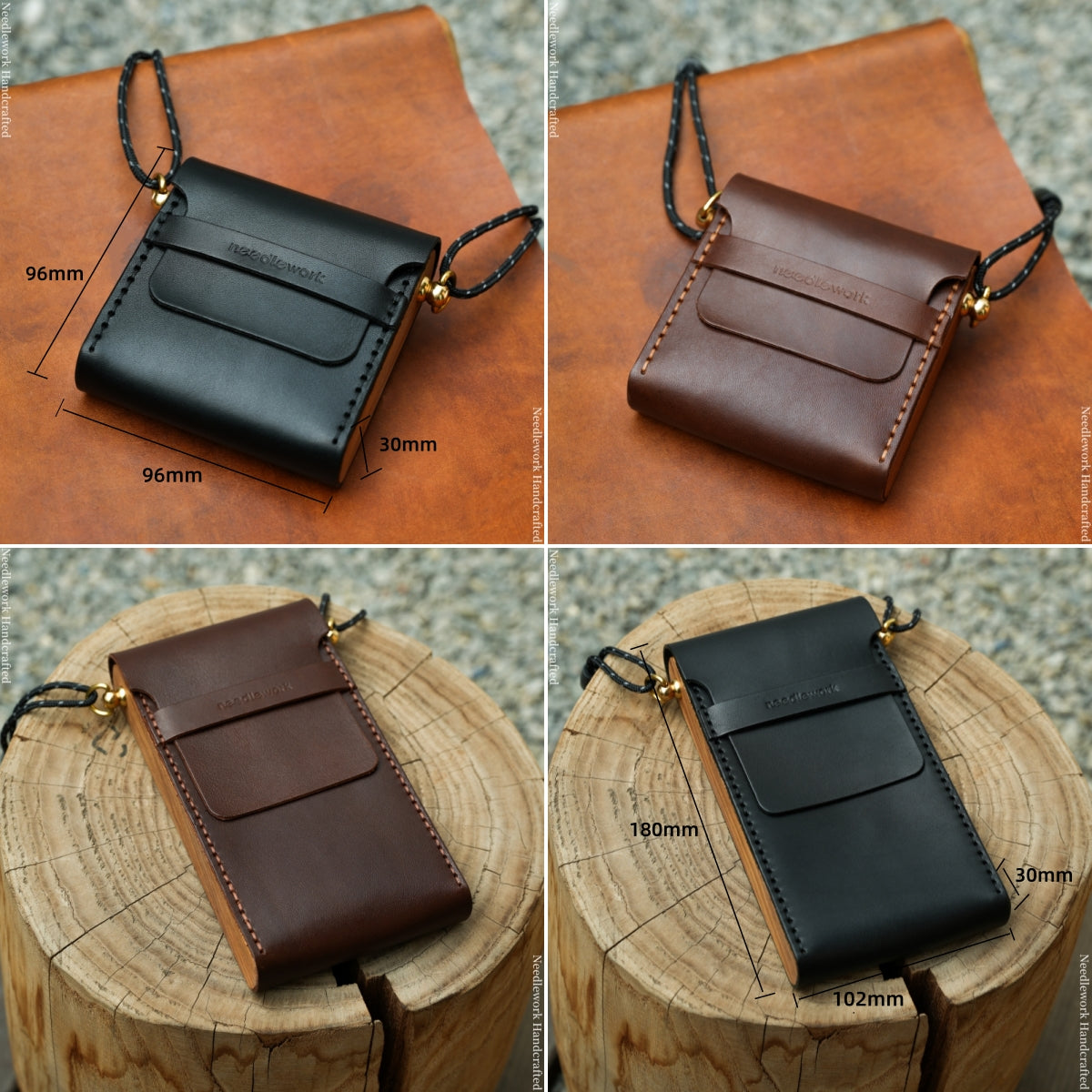 NEEDLEWORK Minimalist style Leather phone bag multifunctional storage bag
