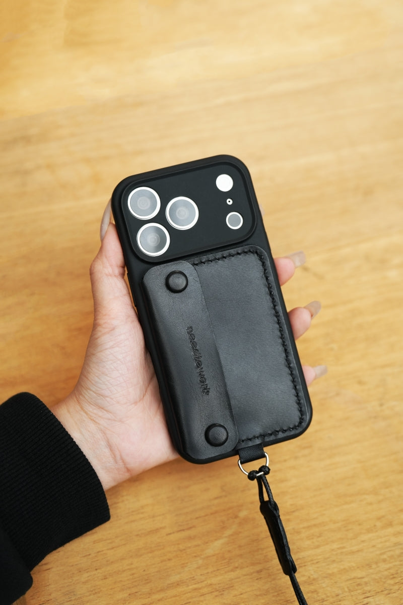 NEEDLEWORK Leather Minimalism Wallet Phone Case for iPhone 17 Pro/Pro Max