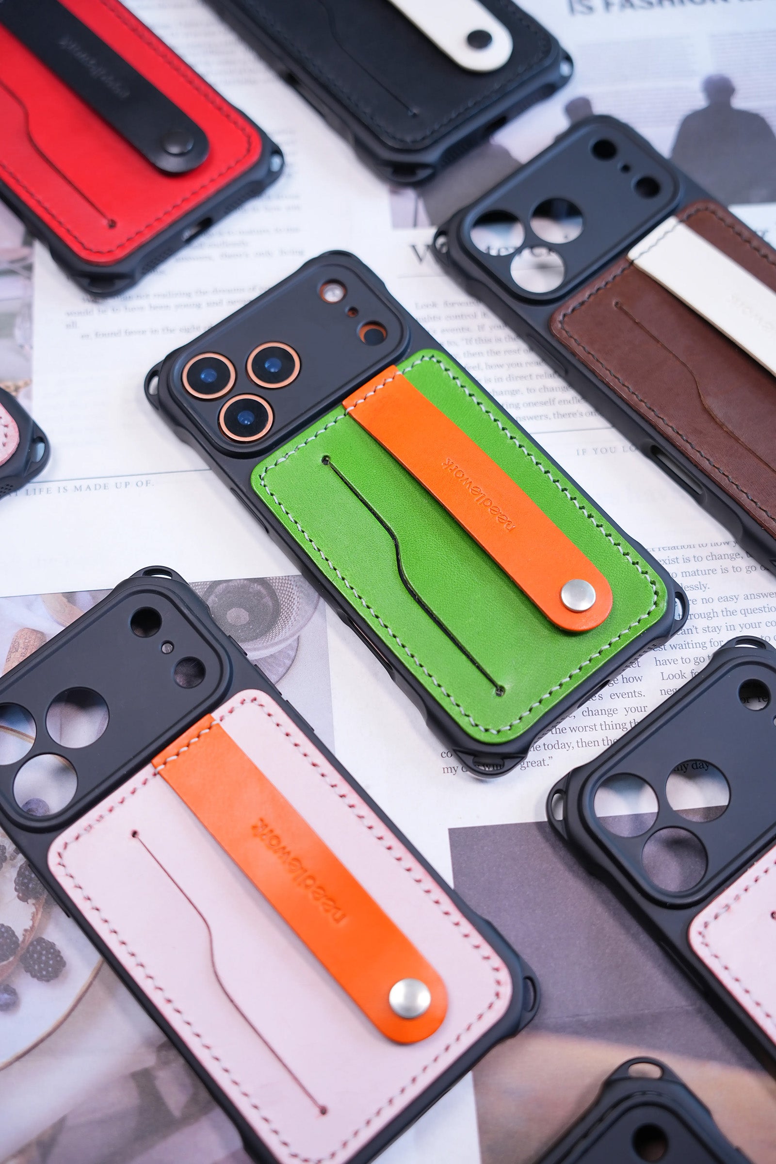 New Arrivals! Needlework iPhone 17 Series card holder phone case