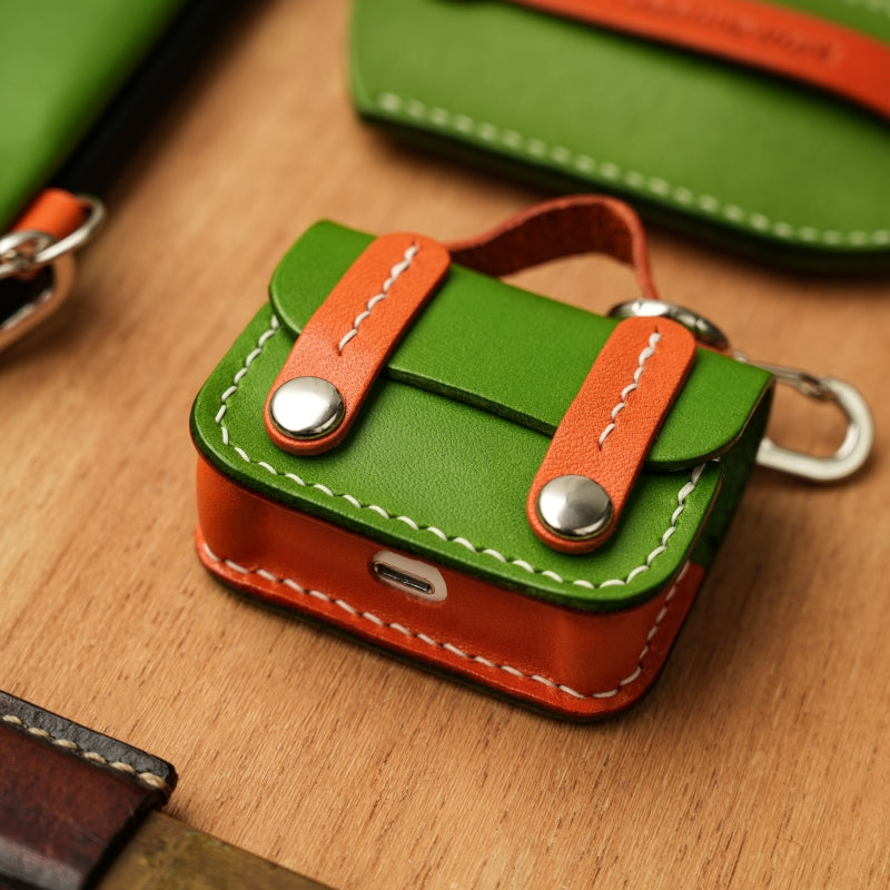 NEEDLEWORK Leather AirPods Cases British Postman Style