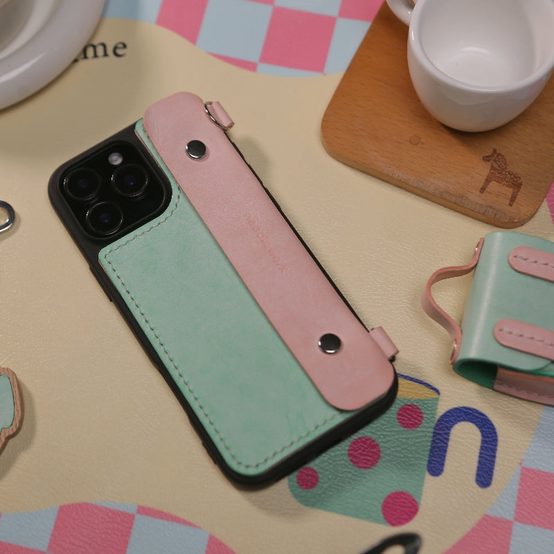 NEEDLEWORK Leather Purse Phone Case for iPhone 11-16 with Strap