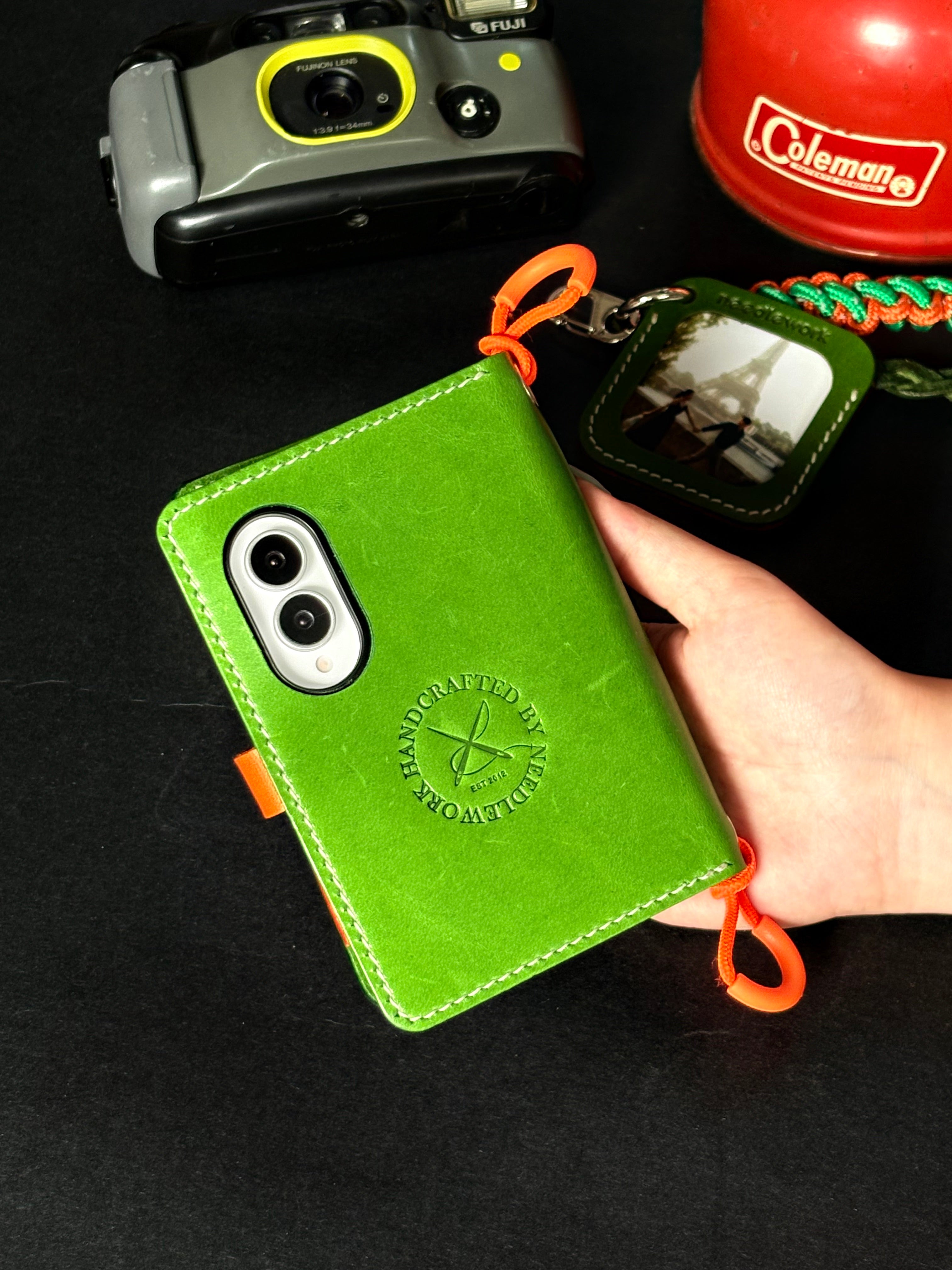 NEEDLEWORK Handcrafted Leather Galaxy Z Fold8 Cover Wallet Phone Case