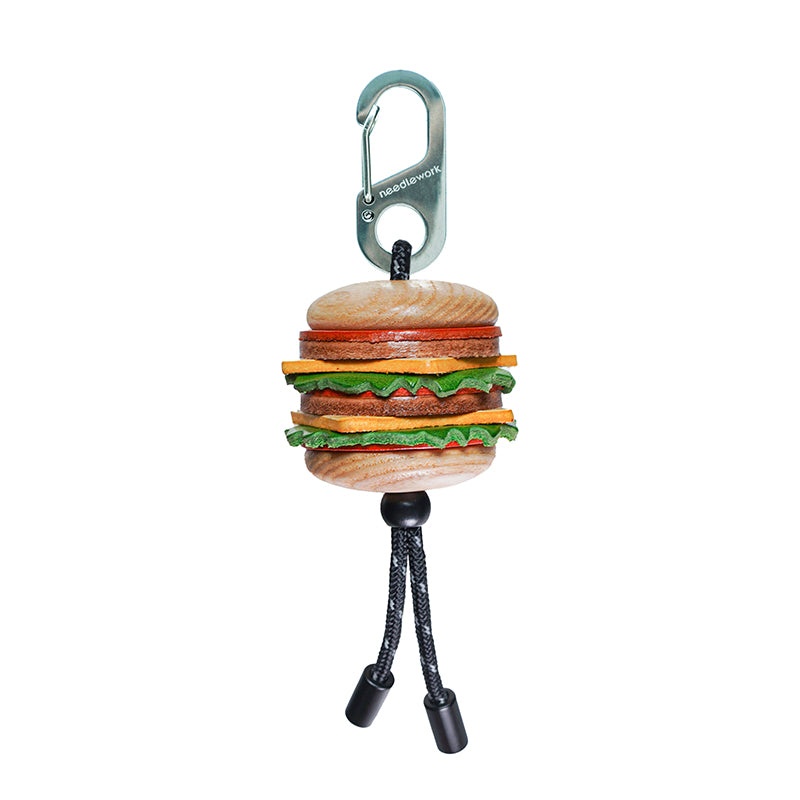 NEEDLEWORK Handcrafted  creative cute hamburger pendant