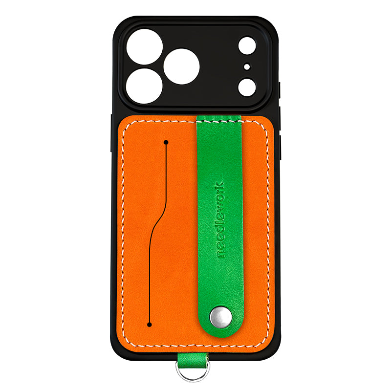 NEEDLEWORK Leather card holder phone case for iPhone 11-17