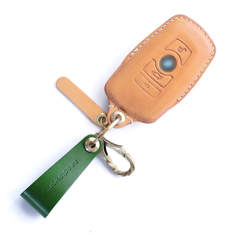 NEEDLEWORK Leather Car Key Cases for BavarianMotoWork(BMW) Car