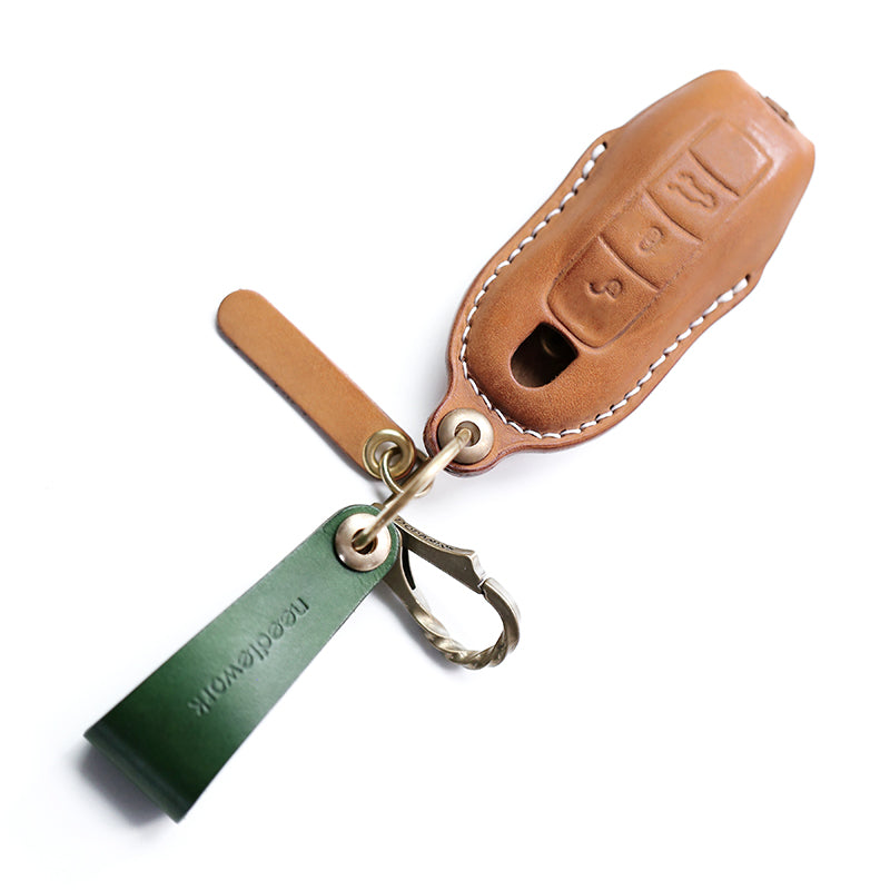 NEEDLEWORK Leather Car Key Cases for Macan Panamera Cayenne