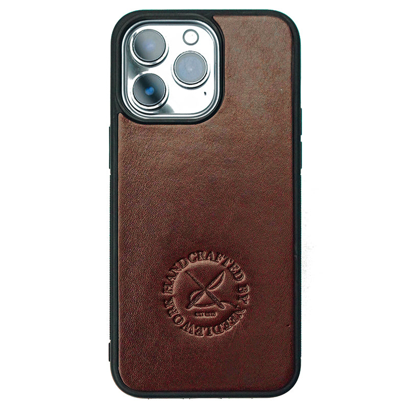 NEEDLEWORK Leather embossing hand-Painted Dragon Portrait  phone case for iPhone 11-16
