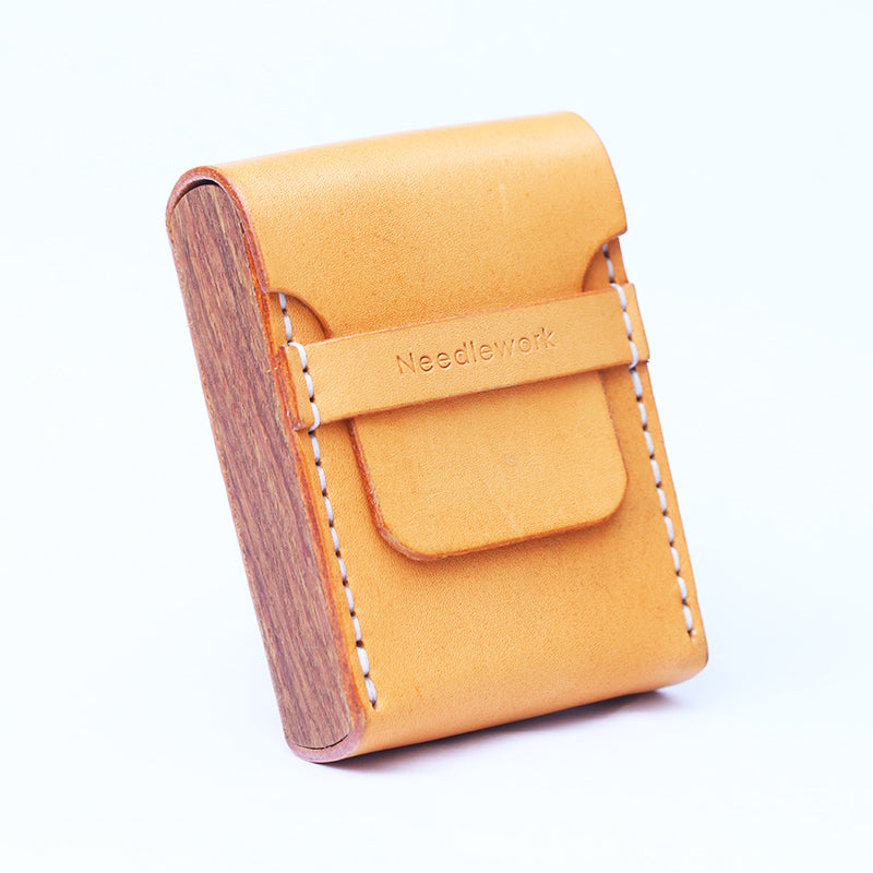 NEEDLEWORK Retro Leather Cigarette cases multifunctional storage bag