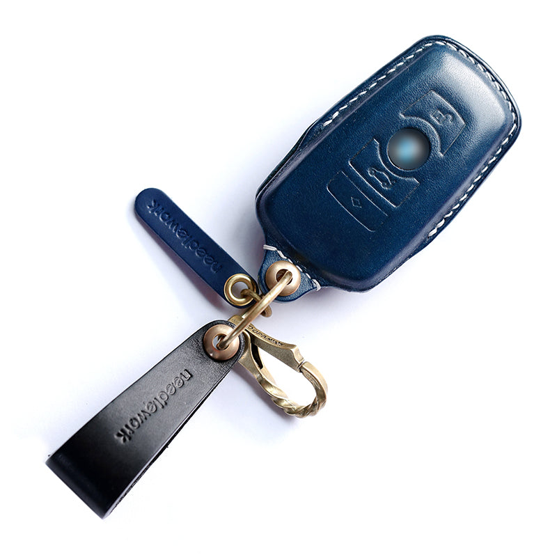 NEEDLEWORK Leather Car Key Cases for BavarianMotoWork(BMW) Car